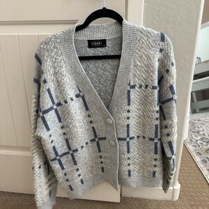Cider Gray and Blue Women's Sweater